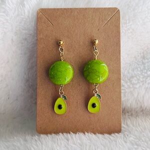 Handmade Avocado Earrings 🥑
